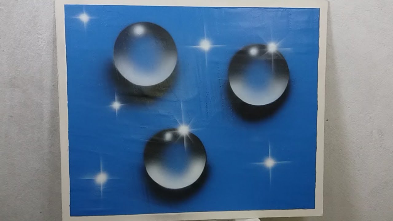 Aprenda Grátis Hoje, Pintura 3D Bolhas Realista, Passo a Passo
