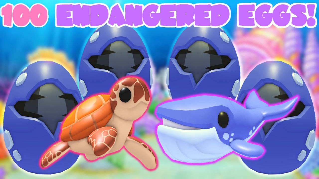 Hatching 100 Endangered Eggs! | Adopt Me Roblox New Egg Update | Riivv3r