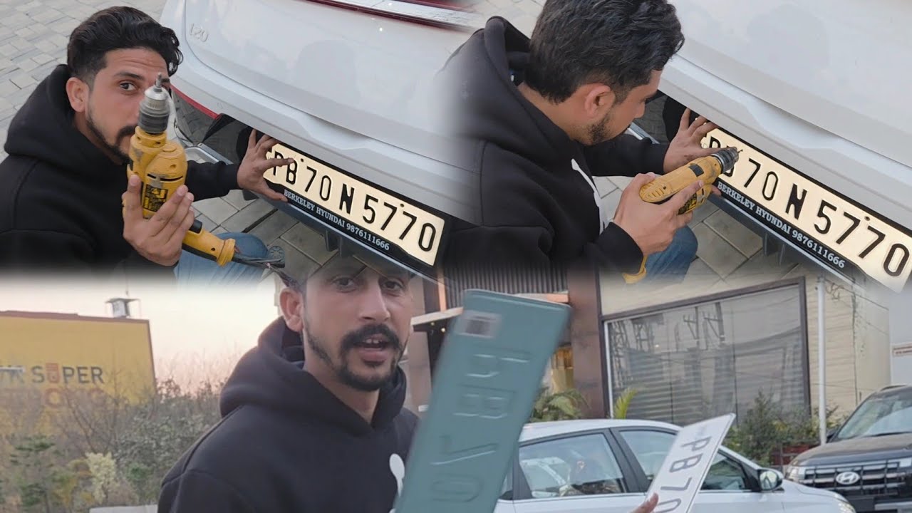 Number plate lgani sikhai 
