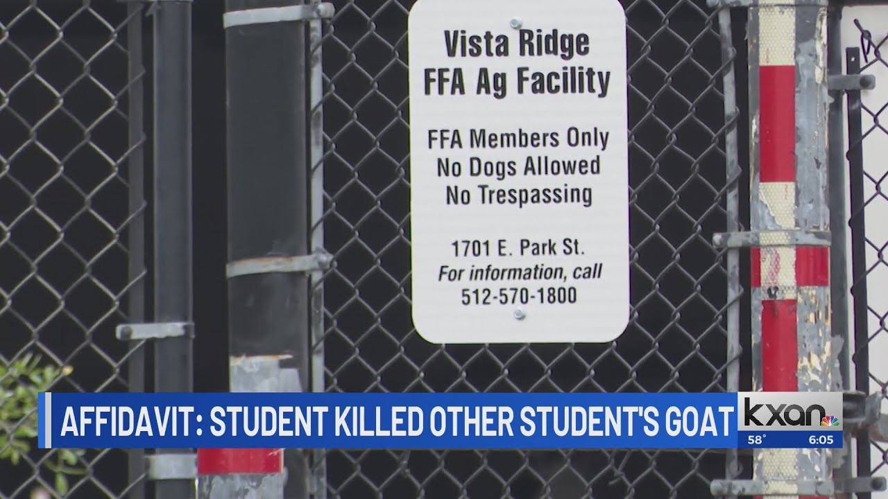 Student charged in goat’s death at Vista Ridge High School
