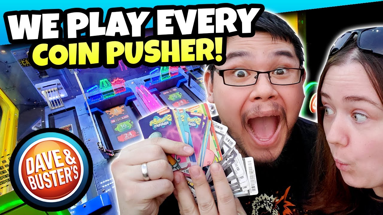 We Play EVERY Dave and Busters Coin Pusher! + 7000 Subscriber Giveaway!