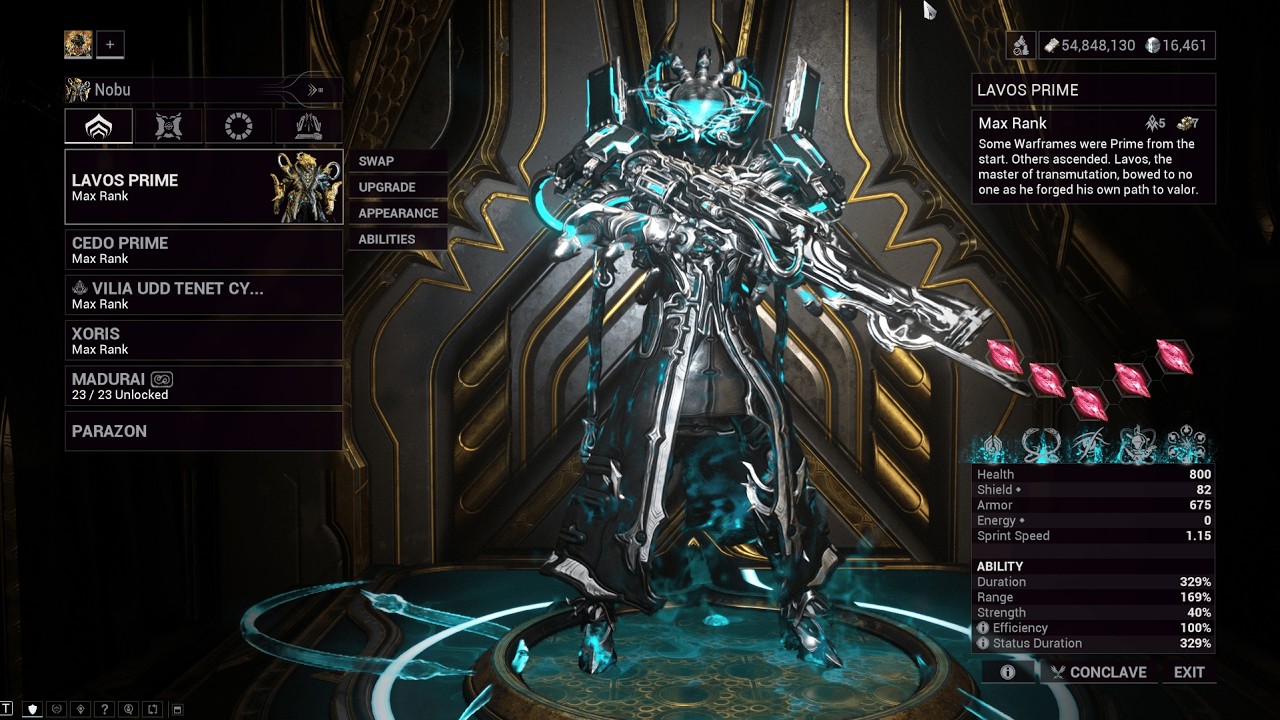 Warframe Maximum Investment - Lavos Prime (Evade) | The Old Peace