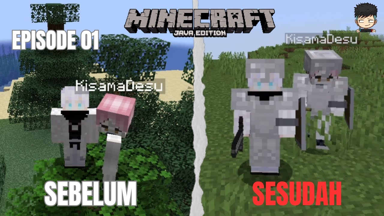 KAMI BERDUA MENCOBA BERTAHAN HIDUP DI DUNIA MINECRAFT - MINECRAFT SURVIVAL INDONESIA PART 1 - VREDON