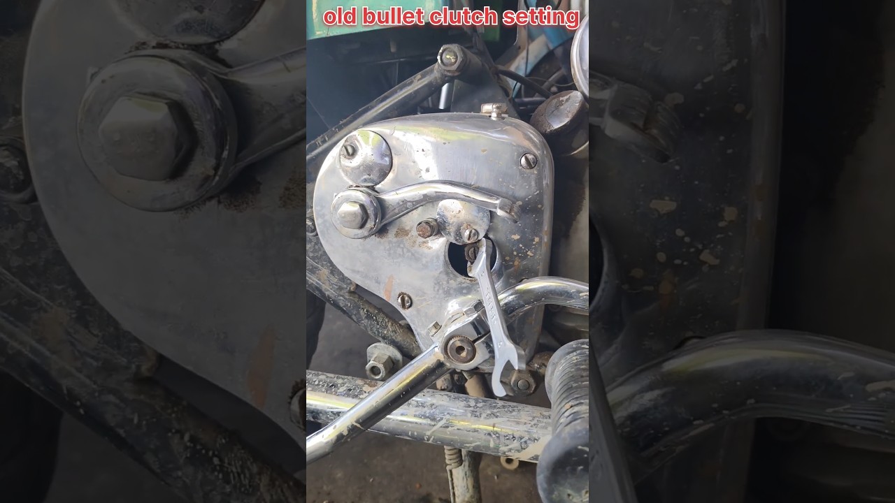 old bullet clutch setting #viral #bike #youtubeshorts #shortvideo #minivlog #tranding #bullet