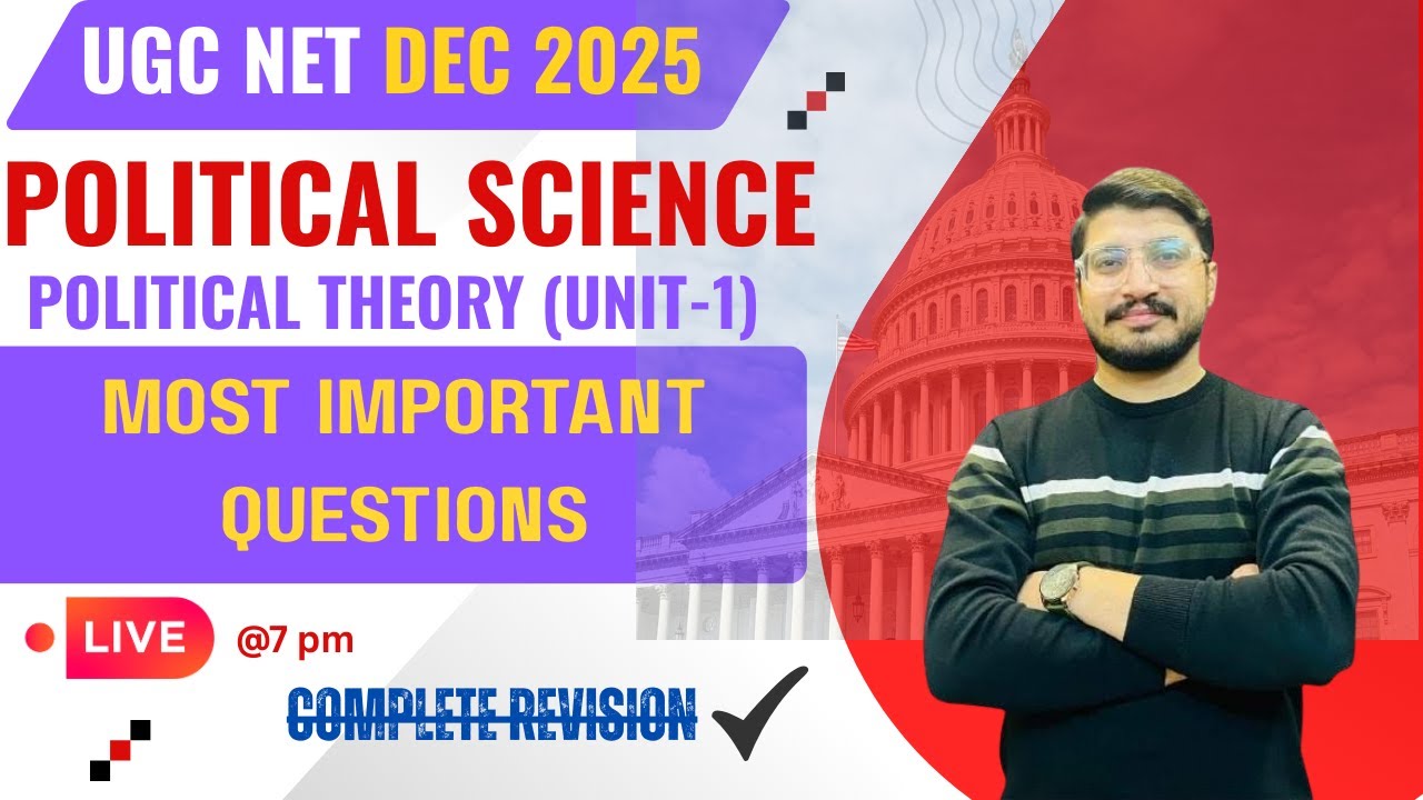 UGC NET DEC 2025 | Political Theory (Unit–1) | Most Important Questions | Concepts | Vishal Sir