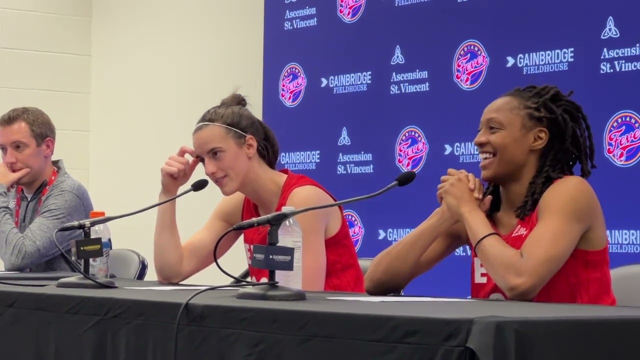 Caitlin Clark, Kelsey Mitchell, Christie Sides — Fever postgame after win, series sweep over Mercury
