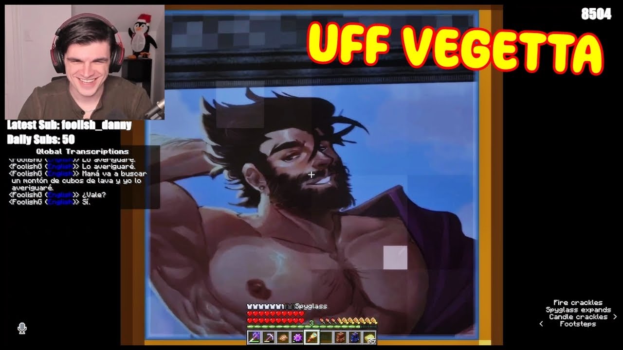 Así reaccionó FOOLISH al ver los retratos de la casa de VEGETTA 😁💜 QSMP