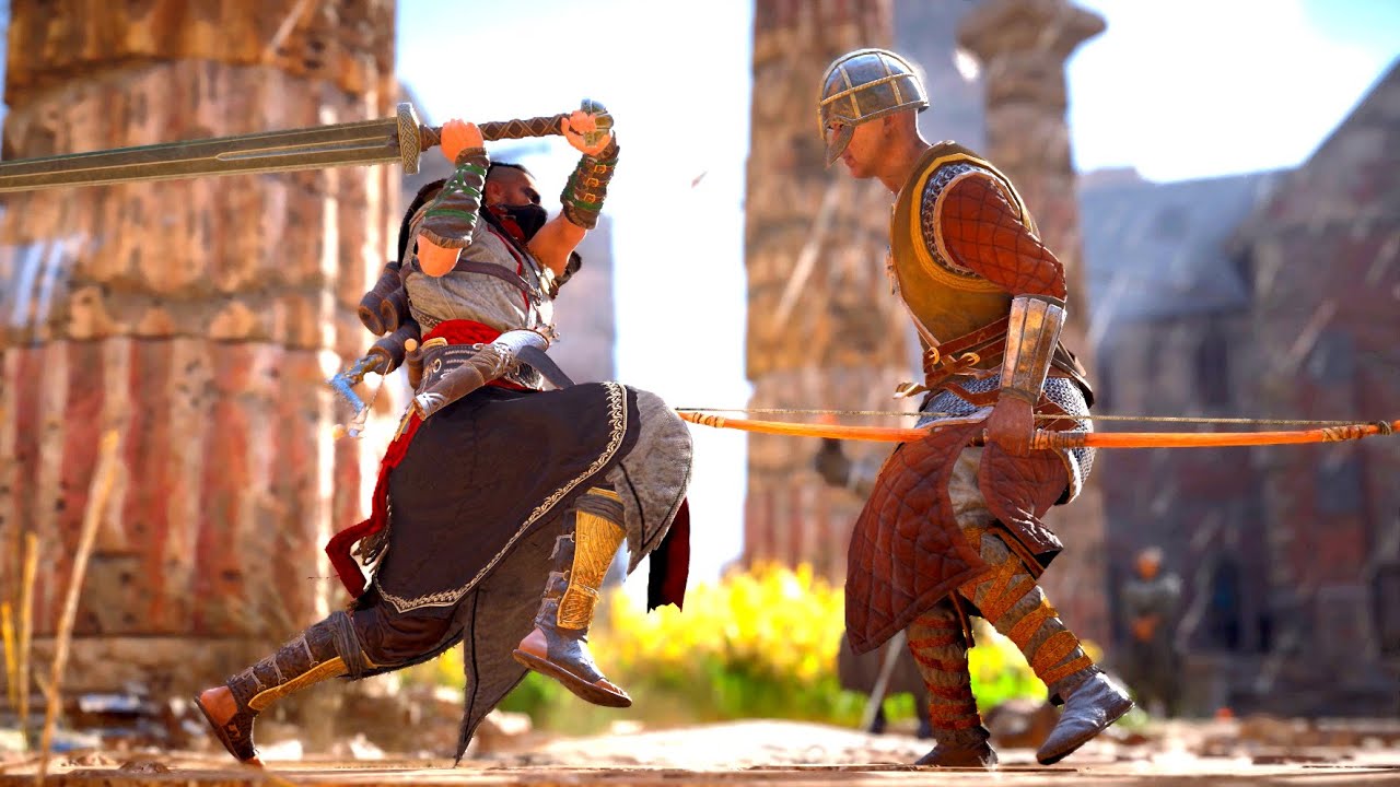 Assassin's Creed Valhalla Carolingian Longsword Combat & Raid in Saint Albane's Abbey  All Treasures