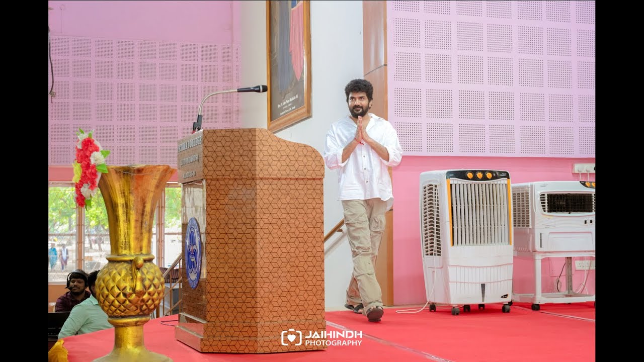 MASK Movie Promotions at Fatima College | Actor Kavin | Visual Communication Department