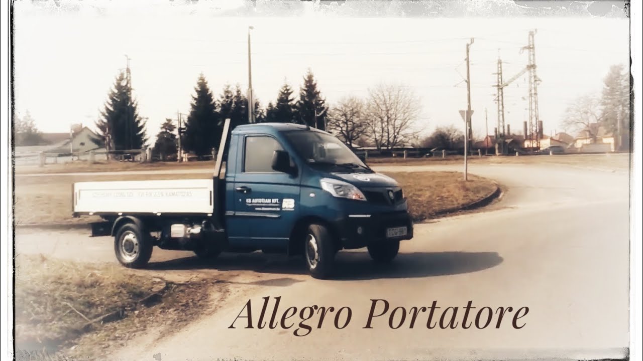 Piaggio Porter új autó teszt - 2 mázsa elől 1 tonna hátul