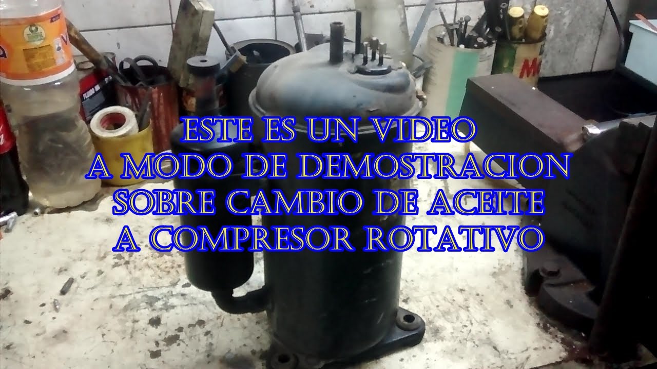 cambio aceite compresor rotativo mito o realidad?