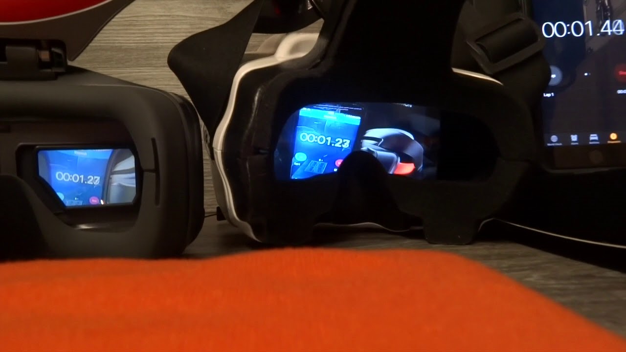 DJI Goggles Racing Edition Ocusync Air System Lag Demonstration both Digital & Analog