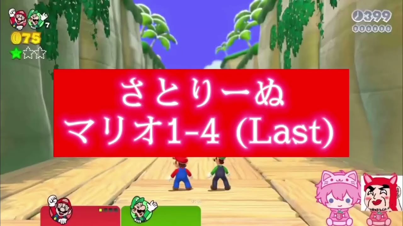 【さとりーぬ】 マリオ実況!?  協力できるのか!?