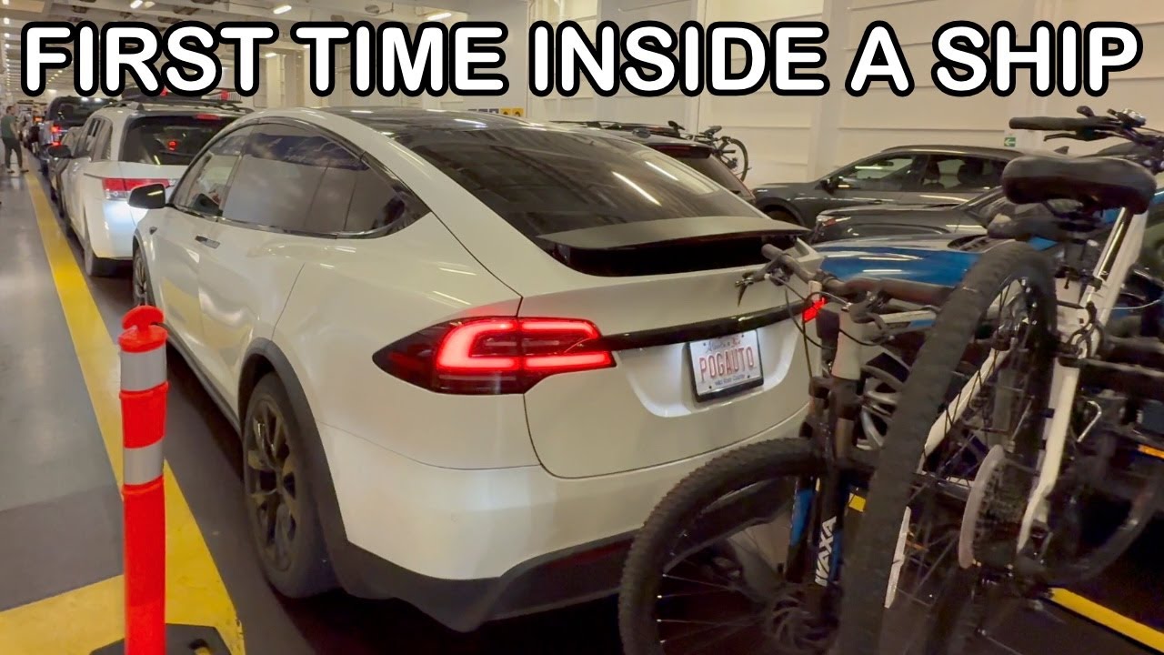 Посадка на корабль с Tesla Model X: дальнее путешествие!