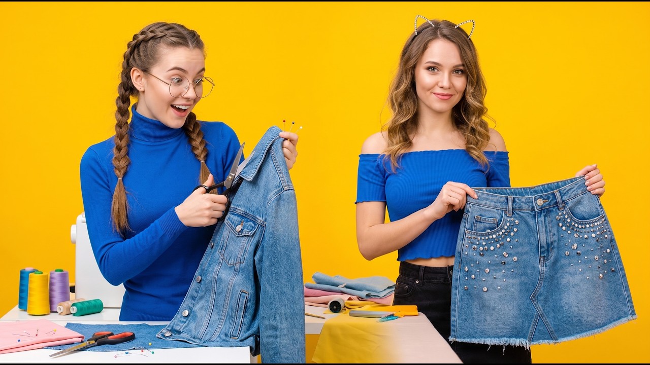 TRUQUES DIY PARA ROUPAS || Ideias De Transformação De Roupas Para Garotas Por 123 GO!