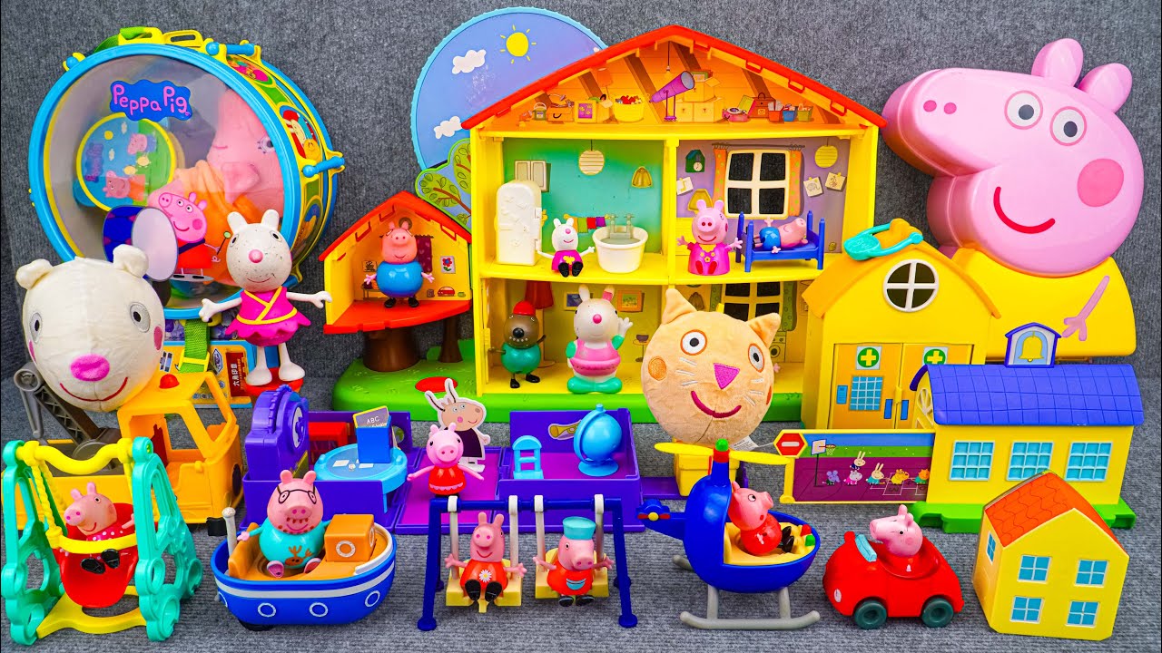 89 Minutes Satisfying with Unboxing Peppa Pig House Toys Play Set ASMR｜Review Toys