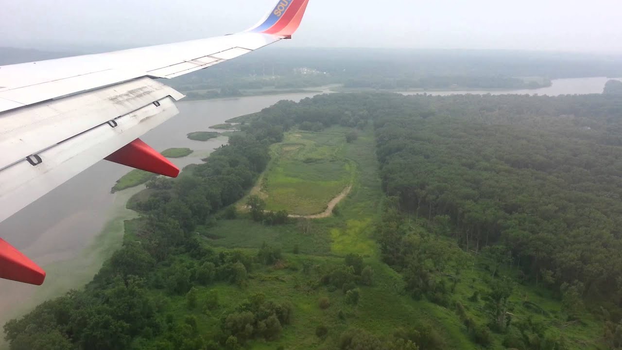Landing at Albany International Airport.