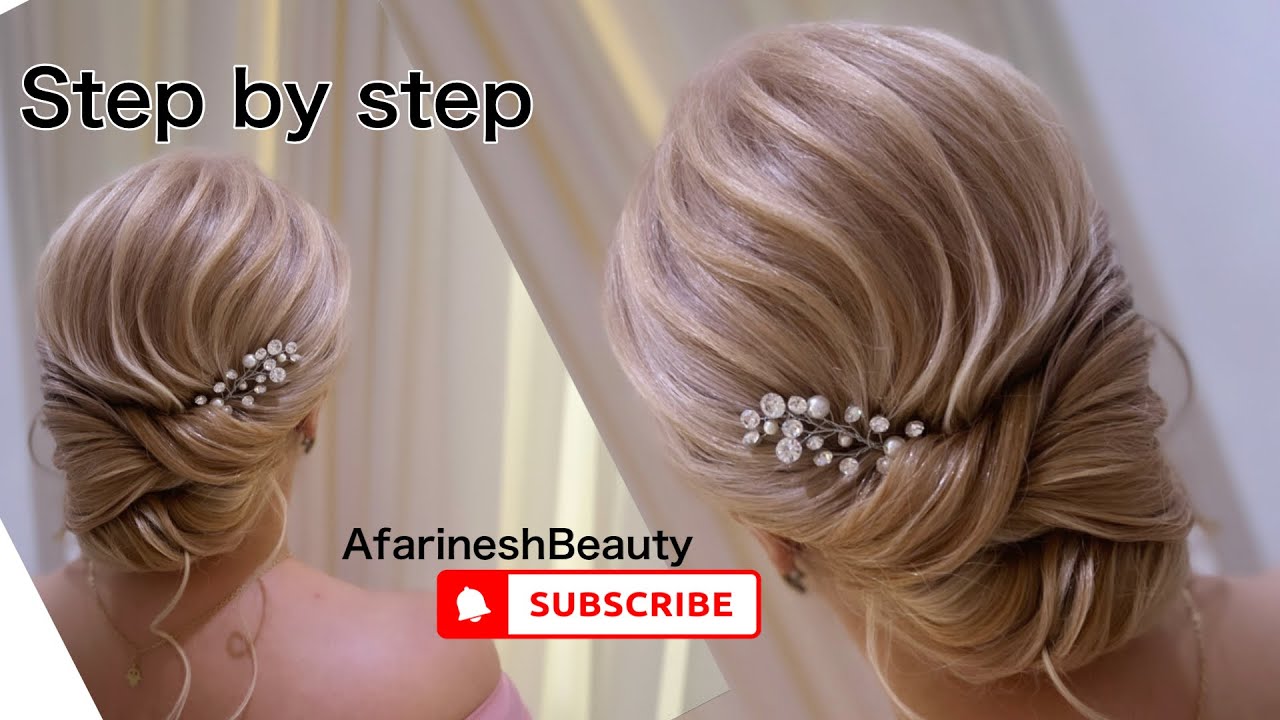 How to create nice and quick updo step by step | hairstyle | wedding hairstyle |