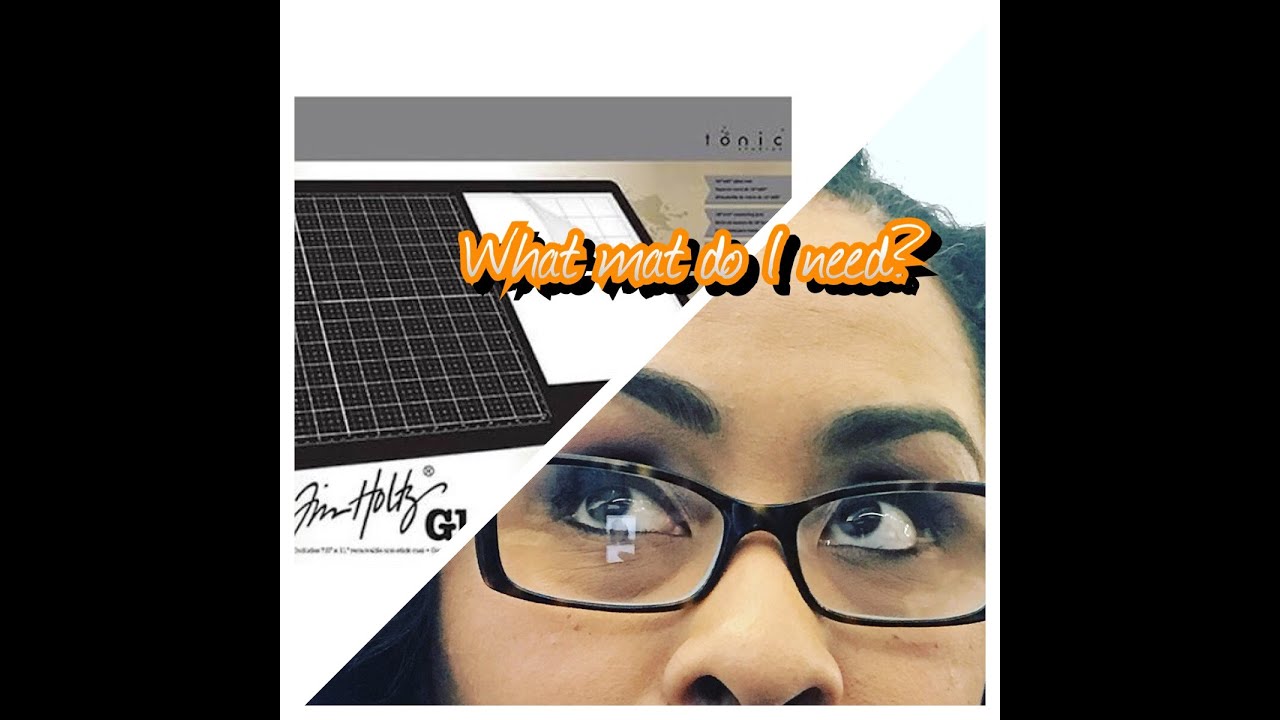 Tim Holtz Glass Media Mat and We R Memory Keepers Precision Glass Mat