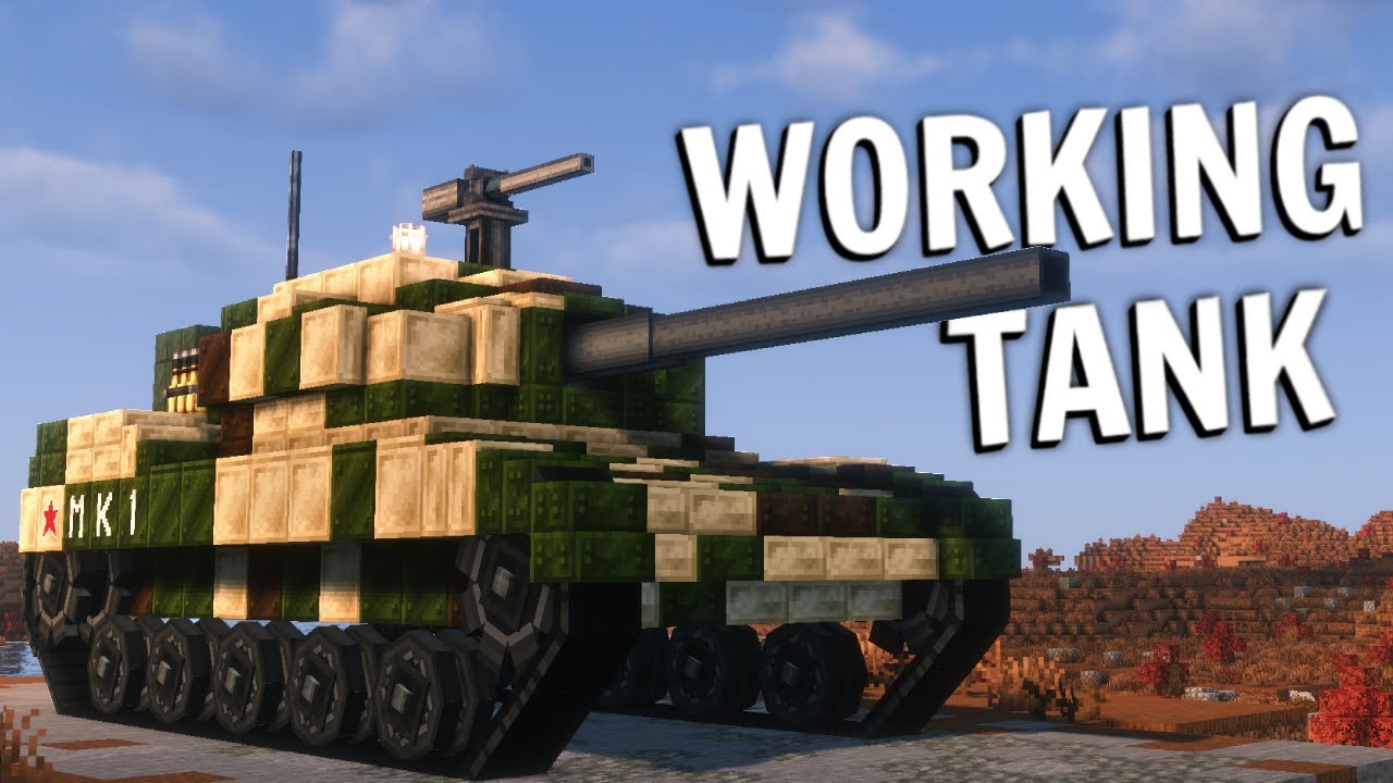 I Built a WORKING TANK in Minecraft