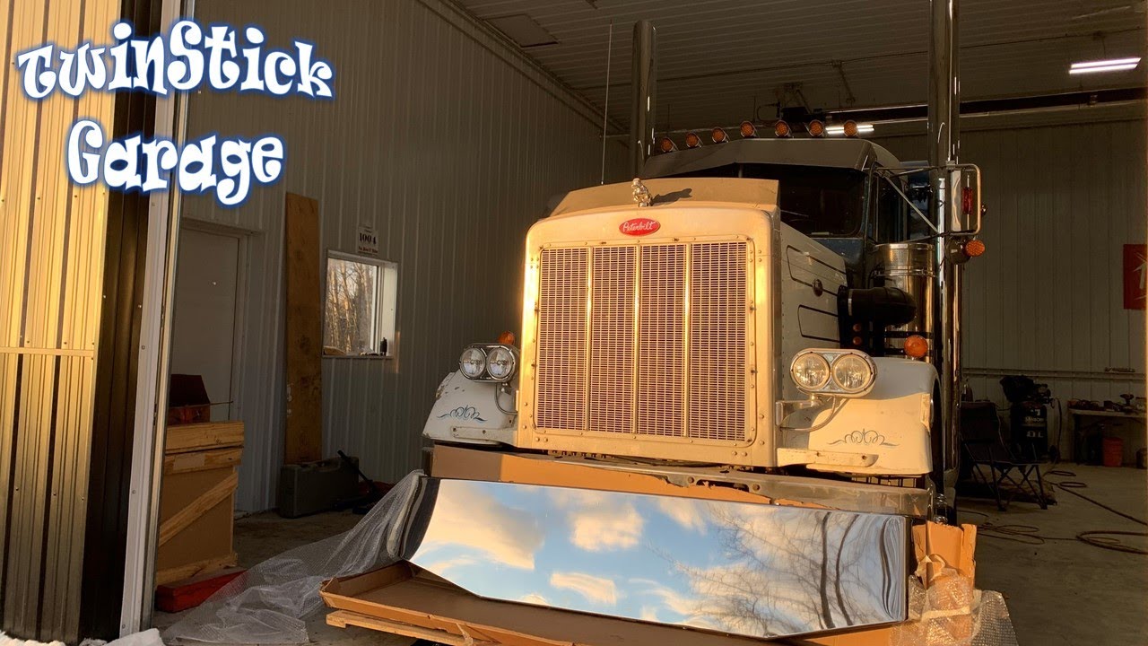 Peterbilt 359 Restoration Ep.65, бампер ко дню рождения