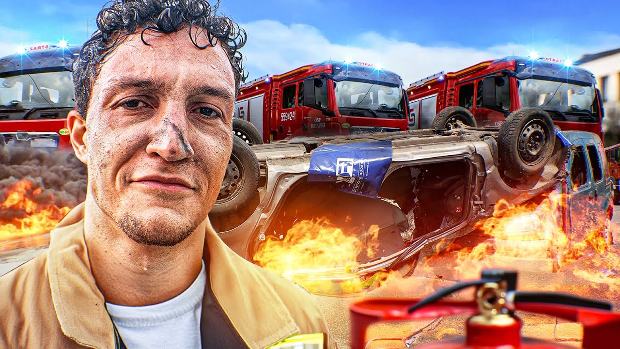 24H JAKO STRAŻAK PSP (ETAP 2) - PRAWDZIWY POŻAR
