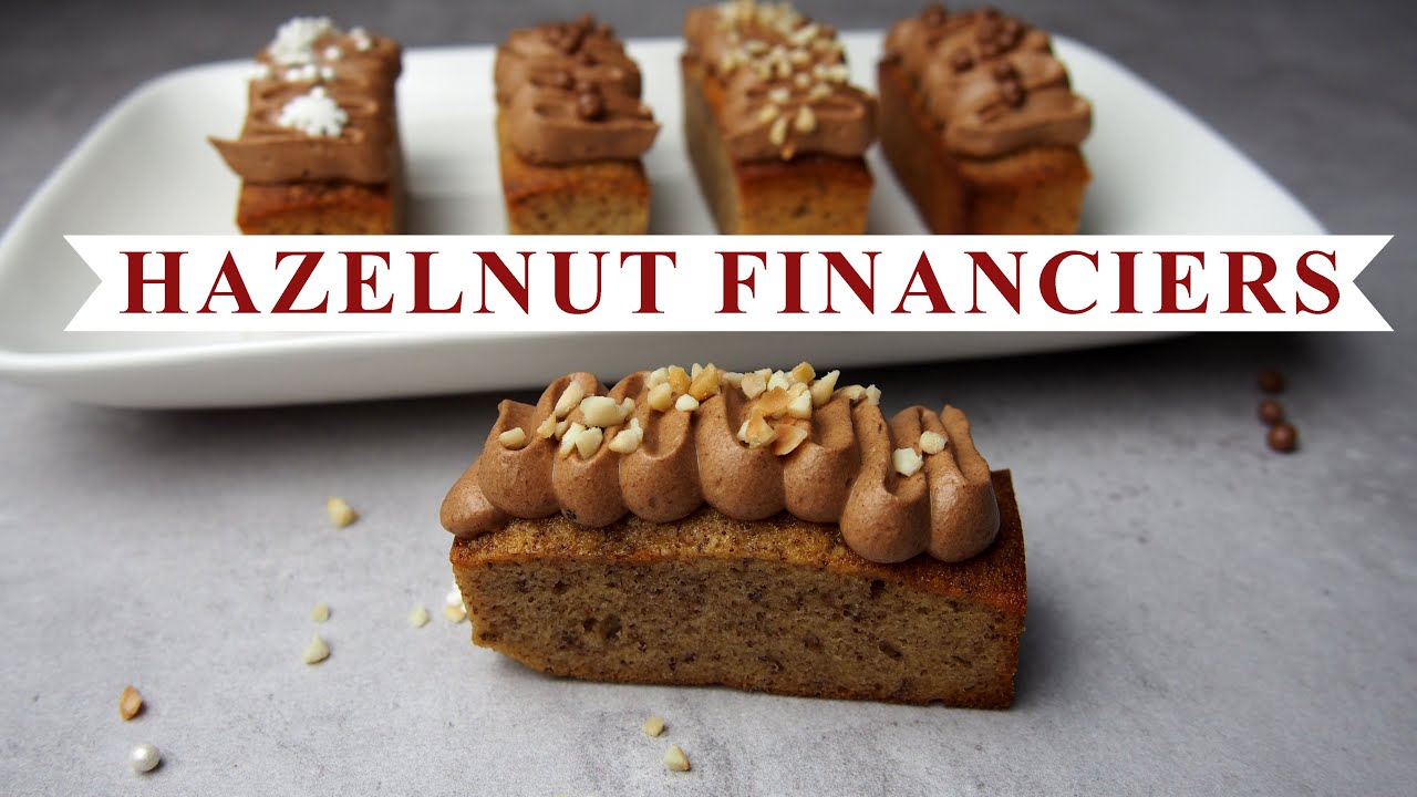 HAZELNUT FINANCIERS with CHOCOLATE GANACHE CREAM | Christmas Baking | Tea for Two