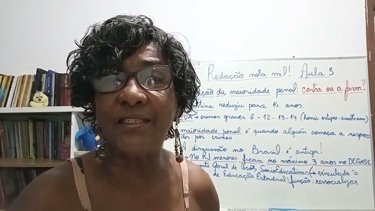REDAÇÃO NOTA MIL! Aula 3: REDUÇÃO DA MAIORIDADE PENAL.
