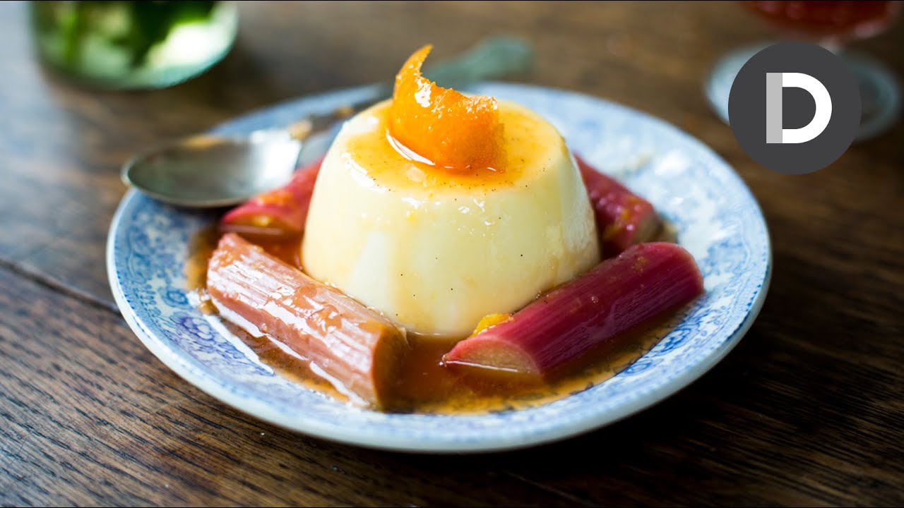 Rhubarb Panna Cotta!