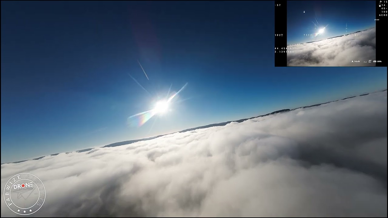 FPV Wing Freestyle -Nano Drak Ritewing/DFR surf and dance with the cloud