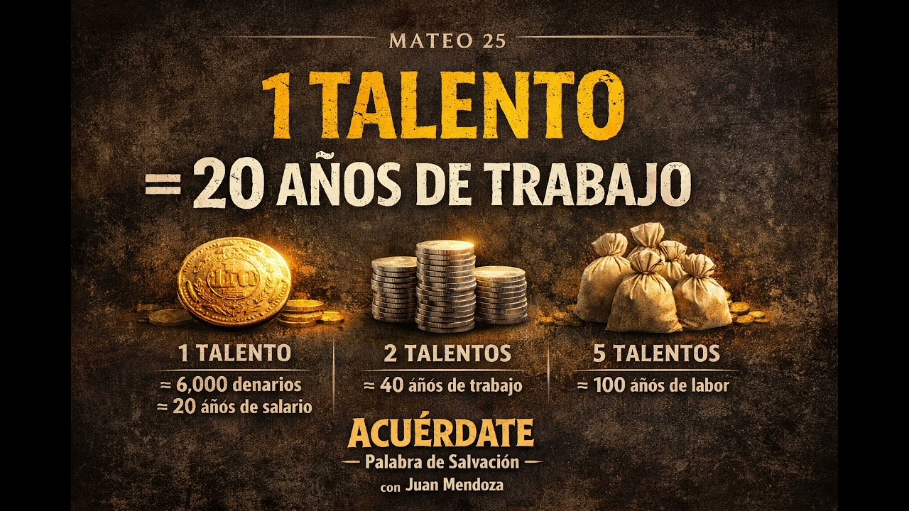 LOS TALENTOS NO ERAN DONES, ERAN RESPONSABILIDADES