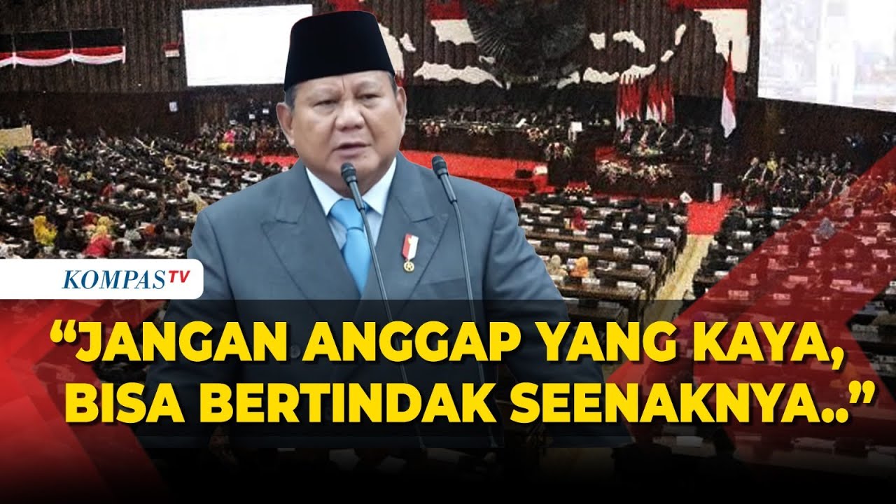 Tepuk Tangan Meriah! Teriak Prabowo Gebrak Mimbar: Yang Kaya Tak Bisa Bertindak Seenaknya!