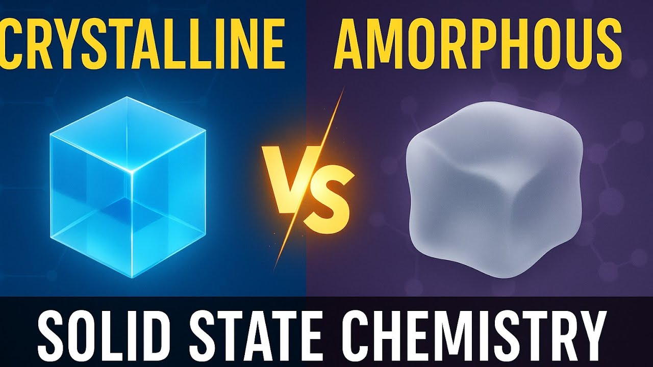 Crystalline vs Amorphous Solids | Solid State Chemistry Explained