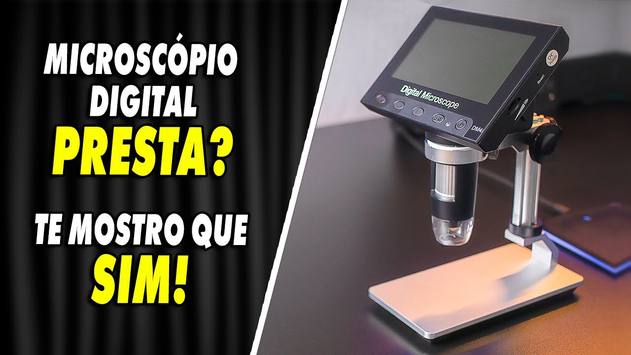 MICROSCÓPIO DIGITAL PORTÁTIL COM TELA LCD │ UNBOXING E TESTES por Augusto Rock