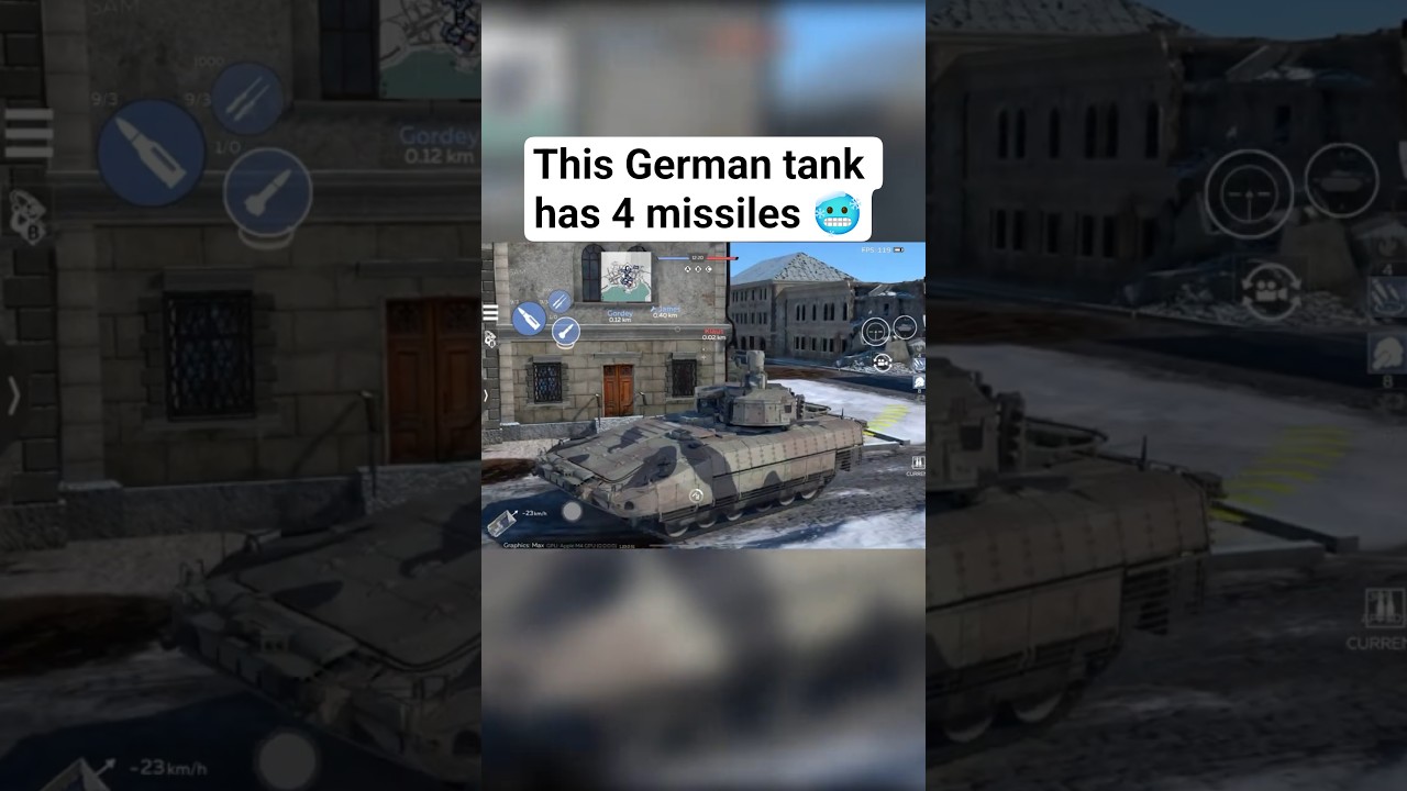 PUMA VJTF tank  4x Spike-LR II ATGM  #war_thuder_mobile #warthunder #war_thunder_gameplay