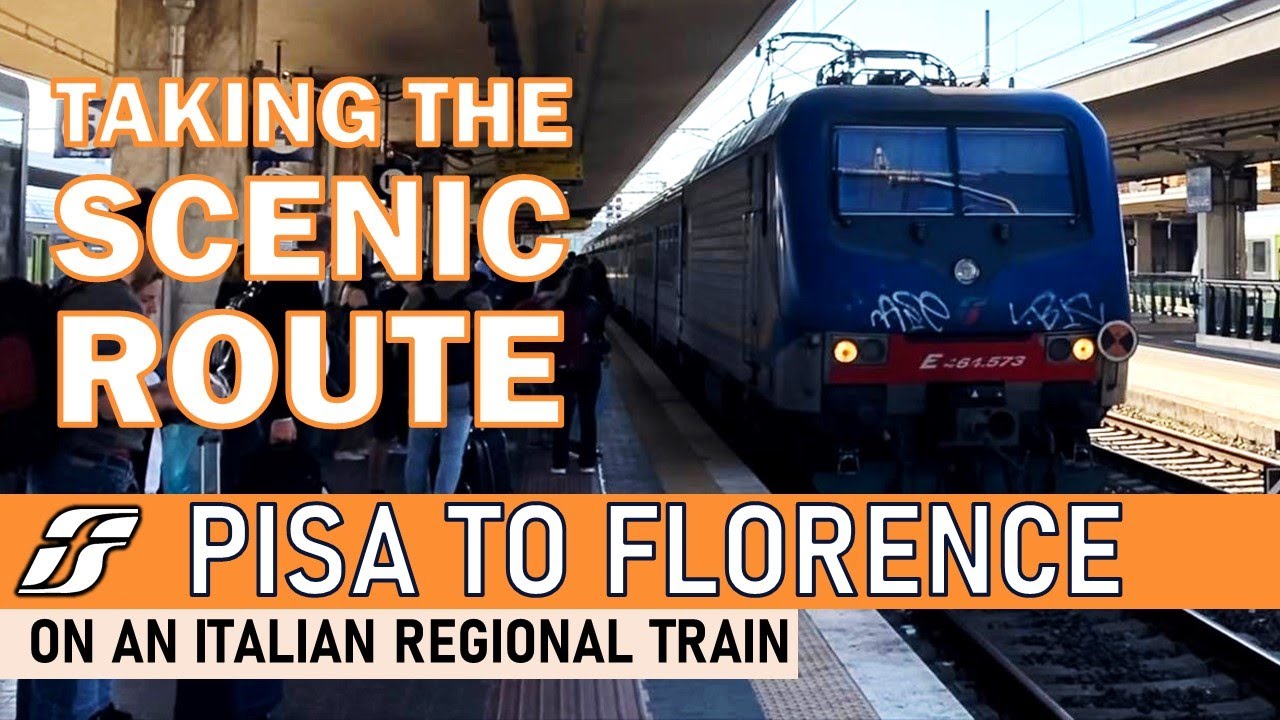 A Scenic Regional Train in Italy (Pisa to Florence)