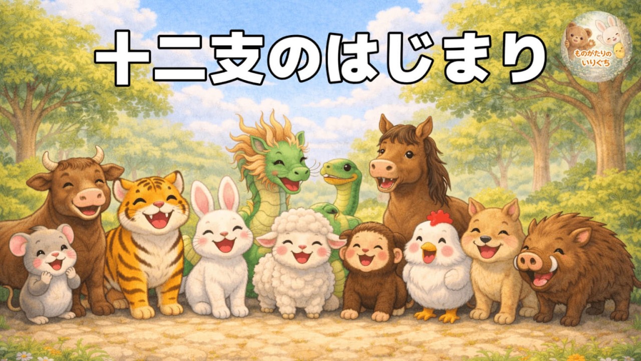 【十二支のはじまり】名作童話シリーズ｜やさしい読み聞かせ｜寝る前