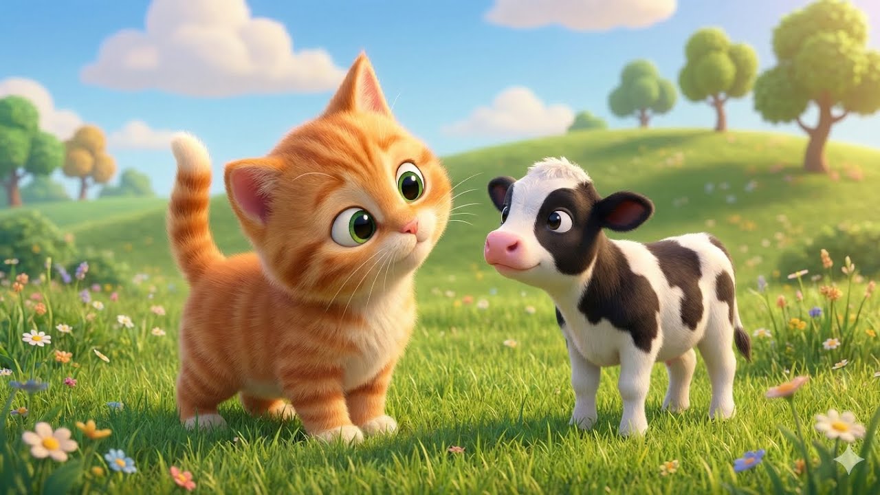 Animal Sounds for Toddlers with Leo the Cat! 🐮🦆🐶 Learn Cow, Duck & Dog 