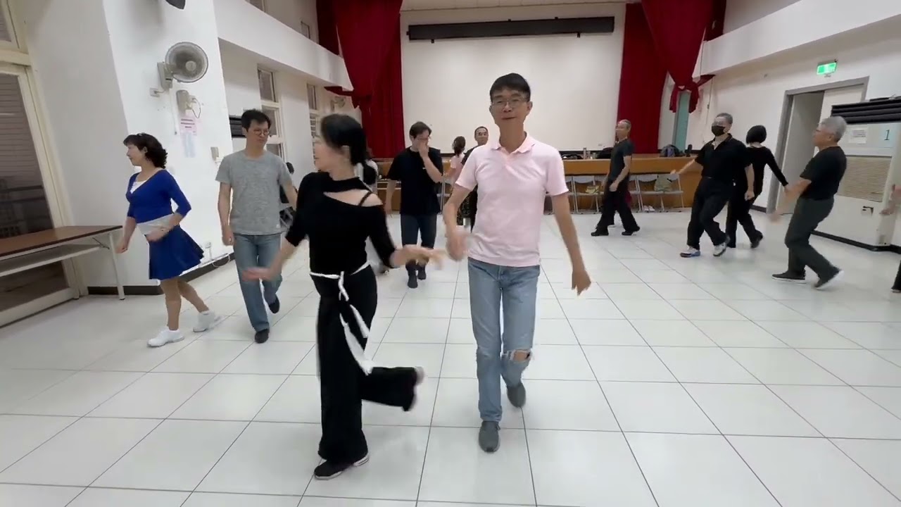 離別的月台票（費玉清）三步吉魯巴/原創連秀芬老師自編舞教學示範（台北愛舞社）現學現錄