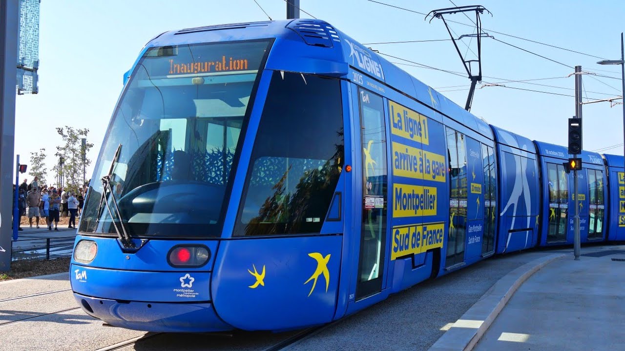Inauguration du prolongement de la ligne 1 du tramway de Montpellier à Sud de France