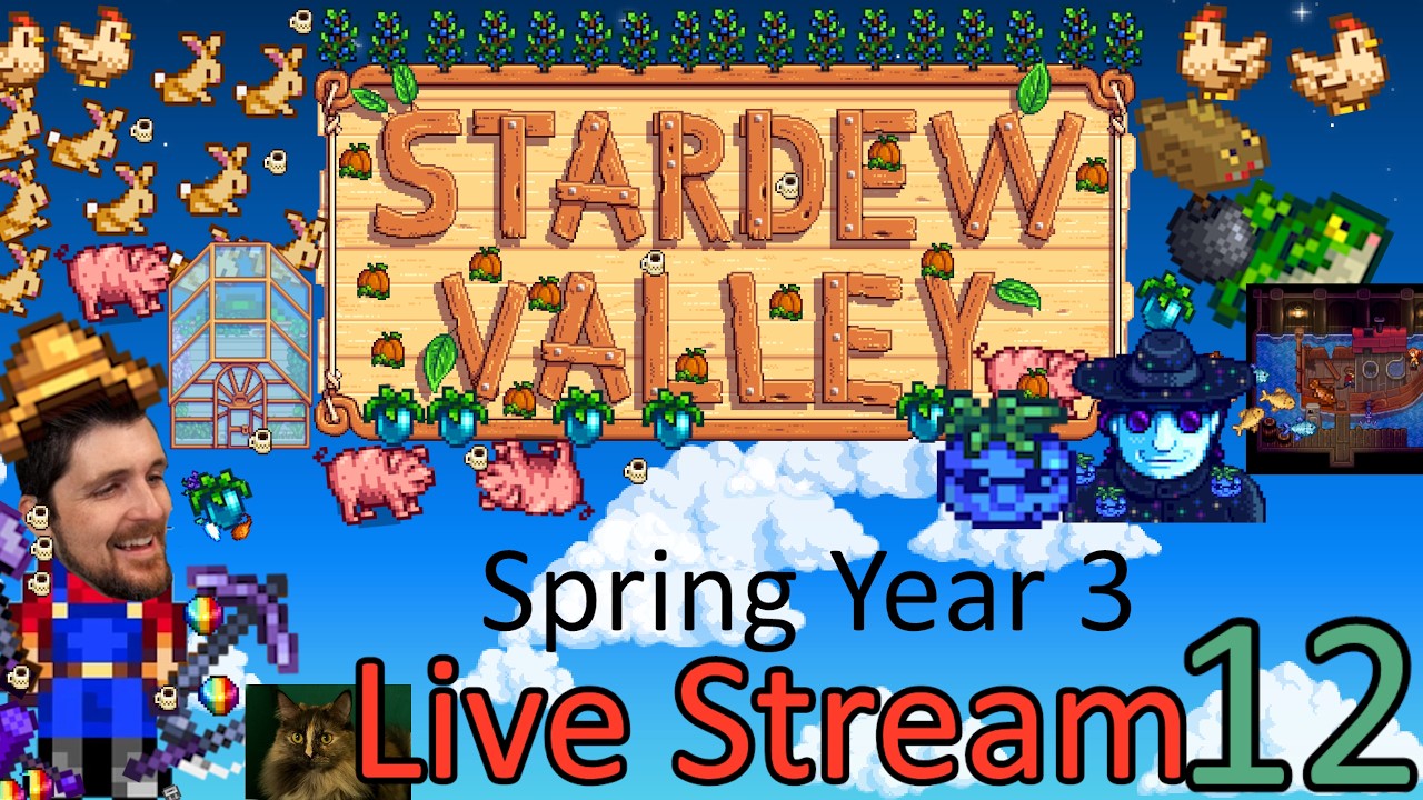 Mr Qi Quests and More SpringYear 3 🌷😎 Stardew Valley Live Stream 12 #yearofvariety