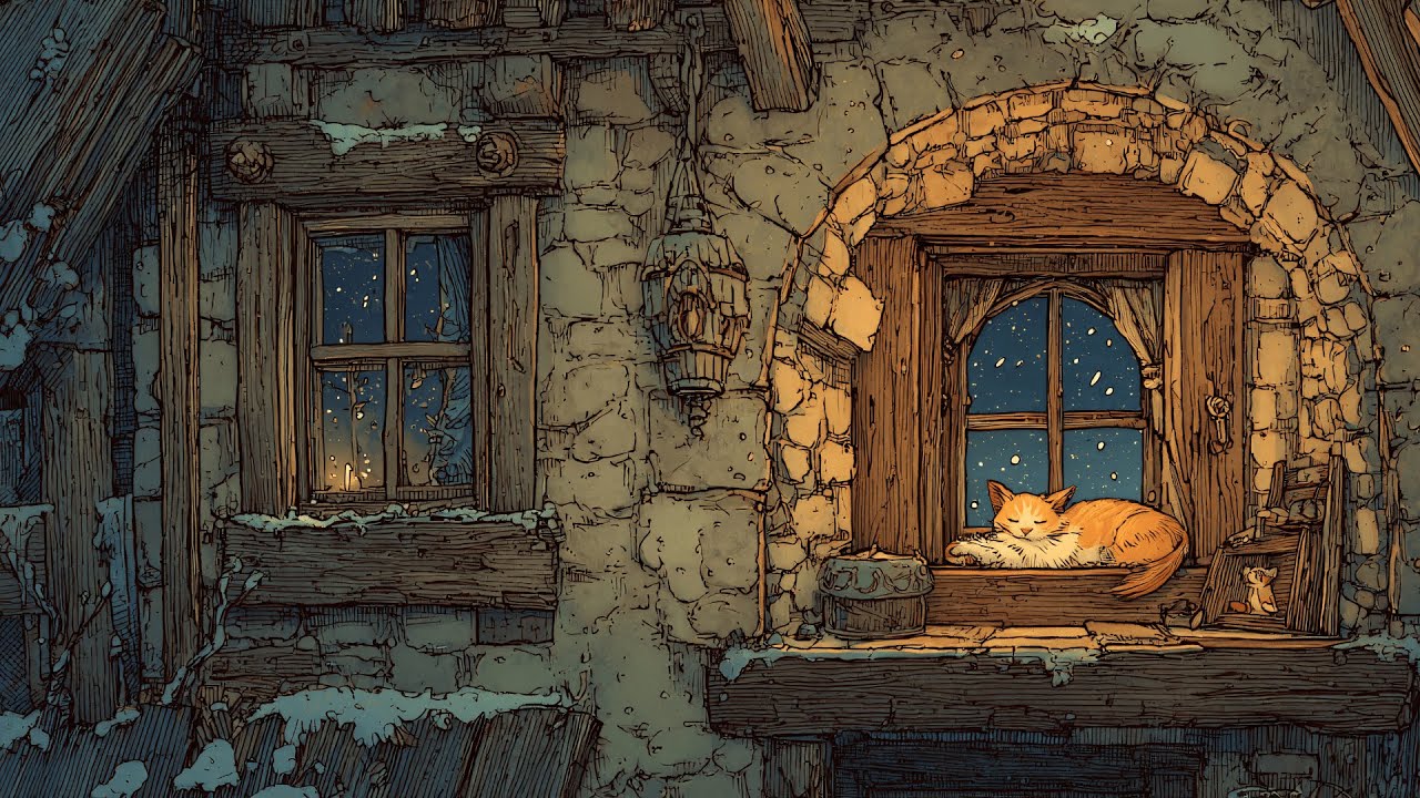 Warm Window in a Cold World - Mystical Fantasy Music for Winter Stillness