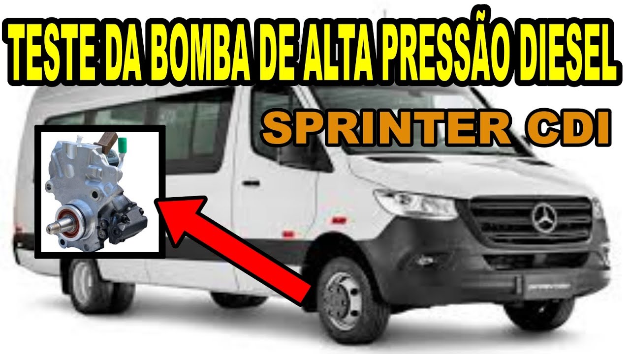 VEJA COMO TESTAR  A BOMBA DE ALTA PRESSÃO  DA MERCEDES SPRINTER  CDI EURO 5 2013...