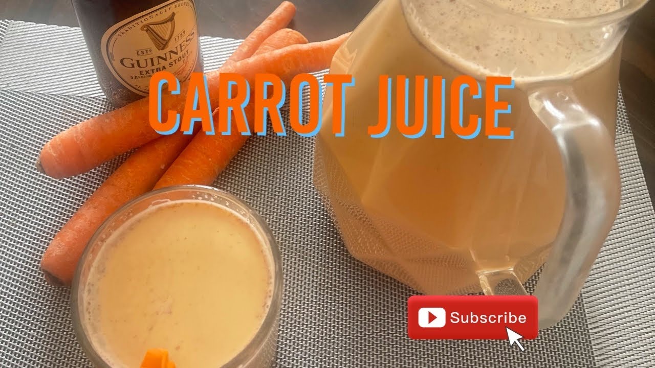 HowTo make a Jamaican Carrot juice with Guinness And supligen￼