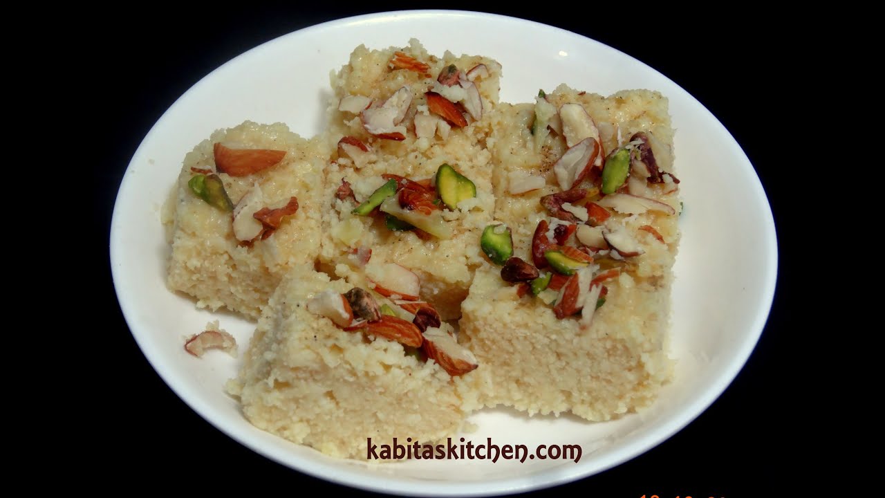 Kalakand Recipe-KalaKand Barfi with Milk-Kalakand recipe with Paneer-Indian Sweets Recipe