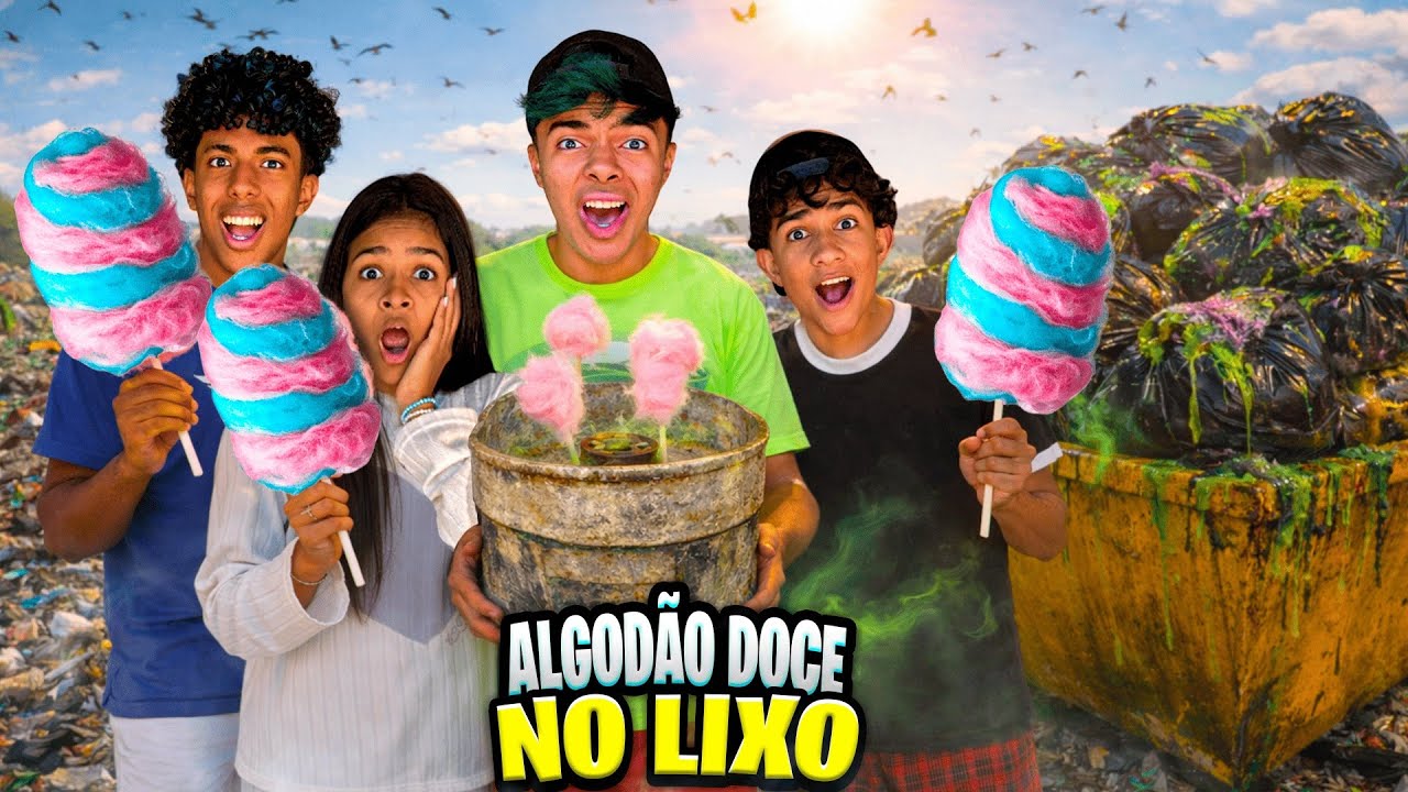 ACHAMOS UMA MAQUINA DE ALGODÃO DOCE NO LIXO MAS O PIOR ACONTECEU!😱