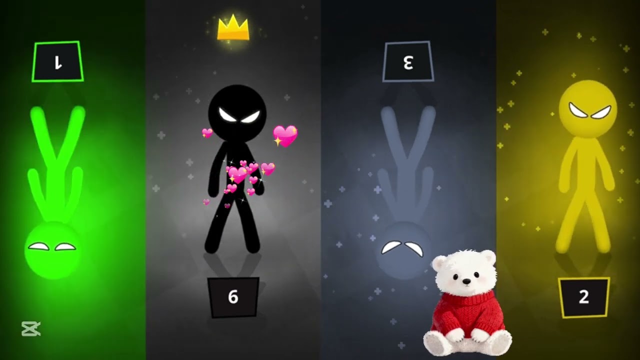 4 PLAYERS, 1 WINNER 😱🔥 Stickman Party