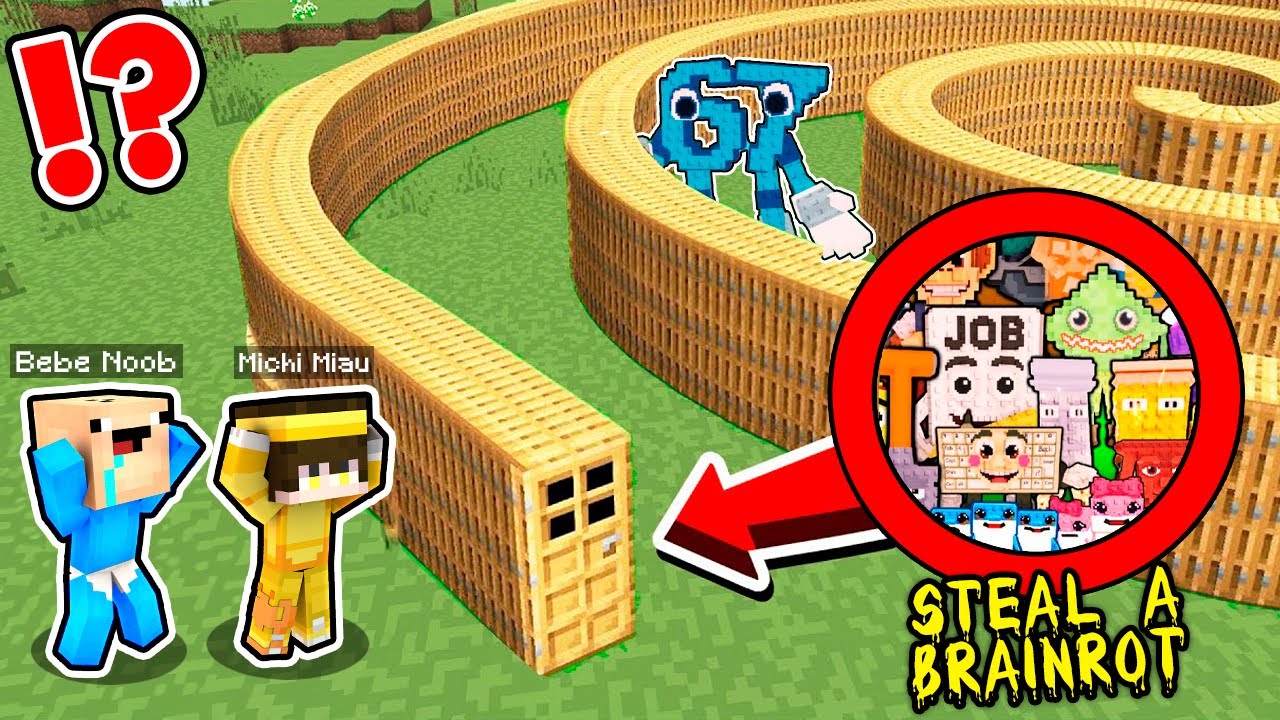 ¡Encontramos la PUERTA en ESPIRAL de STEAL a BRAINROT en Minecraft! 🚪😨 | ¿Que hay DENTRO?