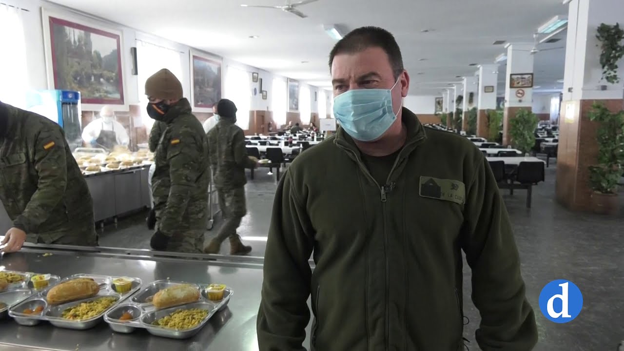 La Academia de Infantería, centro de operaciones del ejército de Tierra durante el temporal