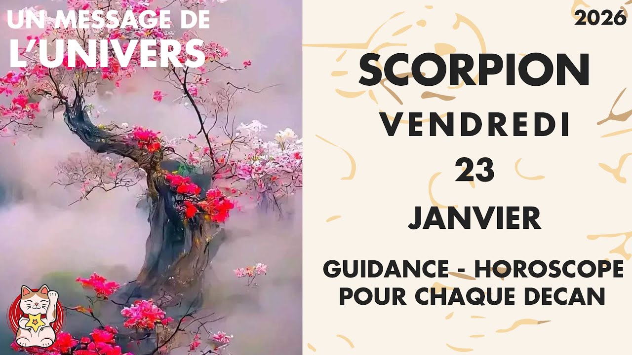SCORPION VENDREDI 23 JANVIER Une avancée visible précède un départ décisif